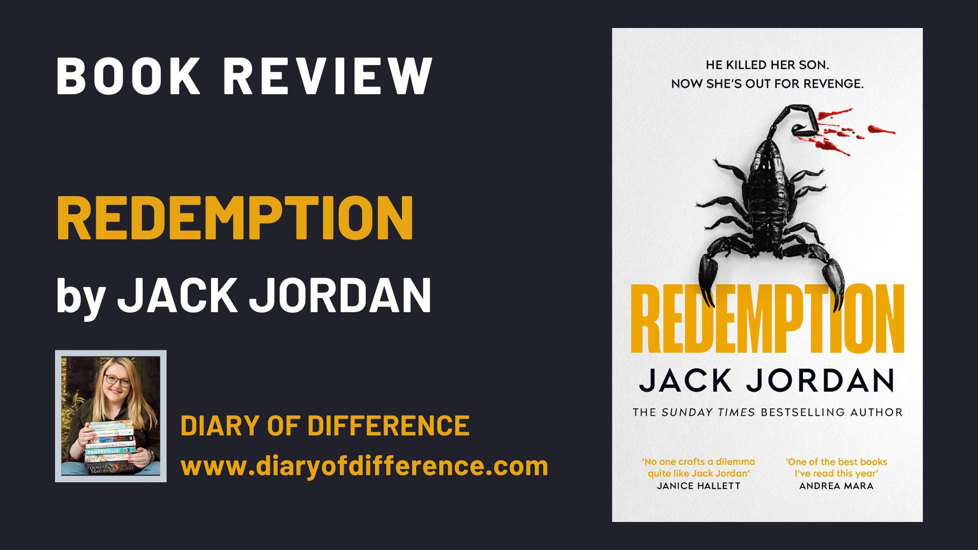 Redemption by Jack Jordan [BOOK REVIEW] - Diary of Difference